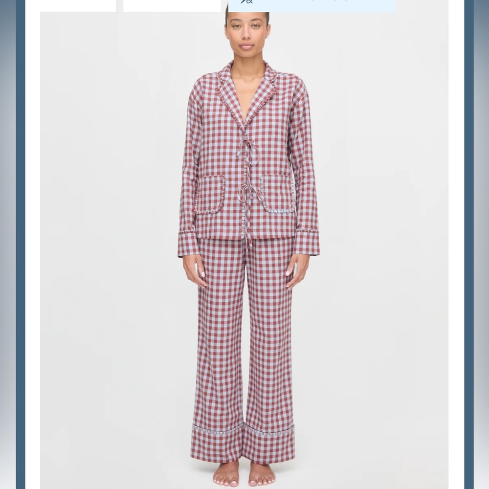 Hill House Red and White Gingham Pajama Set
